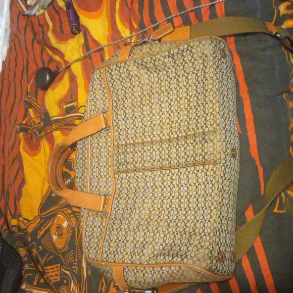 Coach signature canvas and leather business bag - Picture 4 of 11